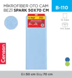 MİKROFİBER OTO CAM BEZİ SPARK 50*70 CM (2311)