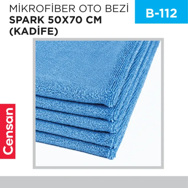 MİKROFİBER OTO BEZİ SPARK 50*70 CM (KADİFE)(2312)