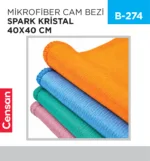 MİKROFİBER CAM BEZİ SPARK KRİSTAL 40*40 CM (MC5540)