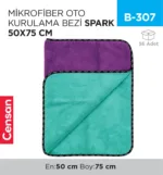 MİKROFİBER OTO KURULAMA BEZİ SPARK 50*75 (M2318)