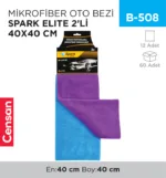 MİKROFİBER OTO BEZİ SPARK ELITE 2Lİ 40*40 CM (M3360)