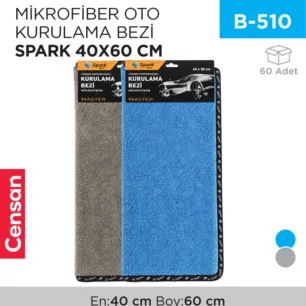 MİKROFİBER OTO KURULAMA BEZİ SPARK 40*60 (M2315)