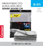 MİKROFİBER OTO KURULAMA BEZİ SPARK 60*90 (M2316)
