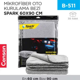 MİKROFİBER OTO KURULAMA BEZİ SPARK 60*90 (M2316)