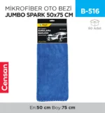 MİKROFİBER OTO BEZİ JUMBO SPARK 50*75 CM (2320)