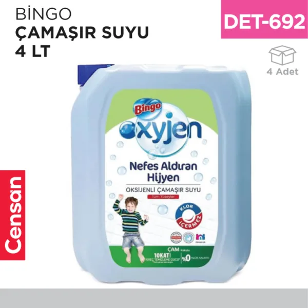 BİNGO ÇAMAŞIR SUYU 4 LT